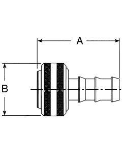 FD14 Series Oil Drain Couplings, Female Half