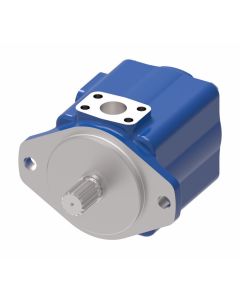 45VQ Series Vane Pump, 42 Ring Size, 14 Tooth SAE D Splined Shaft, Outlet in-Line with Outlet, CCW Rotation