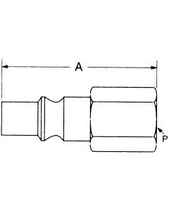 Auto-Flo 23 Series - Aro 210 Interchange Air Quick Disconnects, Male Half, Female NPT