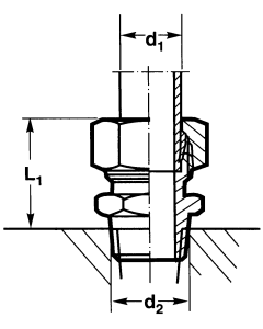 Steel Metric Flareless Fittings, Tube To Male NPT