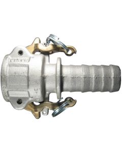 Aluminum Cam & Groove Coupler, Female Half, 3/4 Inch ID Hose Barb