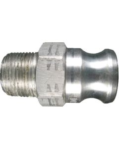 Aluminum Cam & Groove Adapter, Male Half, 1 Inch Male NPT