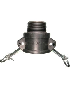 Polypropylene Cam & Groove Coupler, Female Half, 2 Inch Male NPT