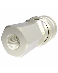1000/400/500 Series MIL-C-4109 Industrial Interchange Air Quick Disconnect, Female Half, -04 Coupling, 1/4-18 Female NPT