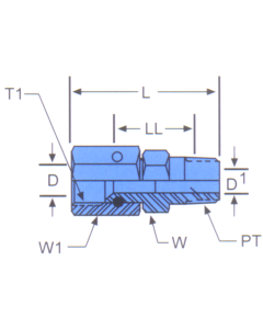 Stainless Steel Adapters, Female JIC 37 deg Flare To Male NPT, Straight
