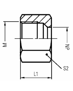 Steel Metric Flareless Nuts