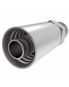 Steel Crimp 3903/7903 Swage Fitting, 1/2-14 Male NPT, -08 Hose, Straight
