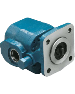 GC Series Gear Pump, 0.13 cu in/rev, 4-bolt 1.78 in. pilot Mounting Flange, 0.50 in. dia. X 1.50 in. extension Shaft, SAE-6 Side Ports, Bi-Directional with check valves Rotation