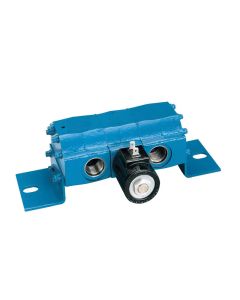 2-Section Geared Flow Divider With Differential Pressure Relief Valves, 0.52 cu in/rev, 7/8-14 SAE Ports