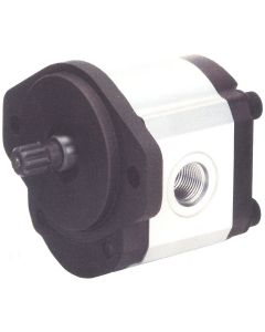 W900 Series Gear Pump, 0.49 cu in/rev, 2-Bolt SAE A Mounting Flange, 3/4 St.Keyed Shaft, SAE-12 Side Inlet, SAE-10 Side Outlet Ports, CW Rotation