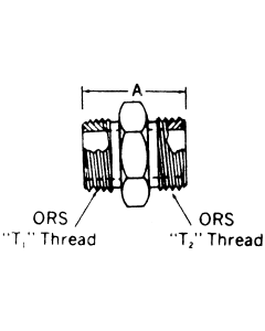 Steel Adapters, Male SAE O-Ring Face Seal To Male SAE O-Ring Face Seal, Straight