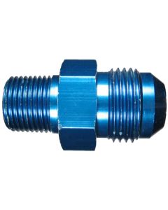 Aluminum Fuel Pump Adapters, Male JIC 37 deg Flare To Male Pipe, Straight