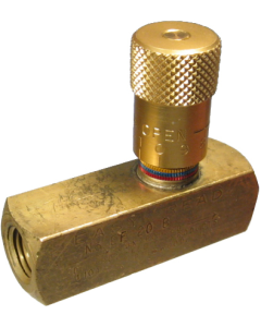 Steel Inline Easy Read Flow Control Valve, Female 1/8-27 NPT Ports, Up to 3.00 GPM & 5000.00 PSI