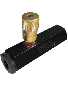 Inline Easy Read Pressure-Compensated Flow Control Valve, Female 3/8-18 NPT Ports, 1.0 to 10 GPM Flow Range