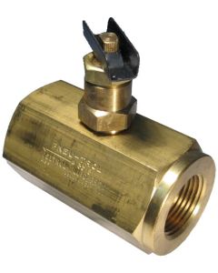 Brass Inline Needle Valve, Female 3/8-18 NPT Ports, Up to 13.50 GPM & 2000.00 PSI