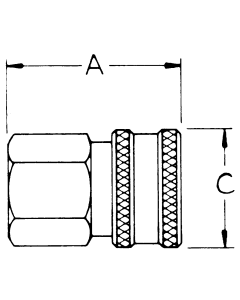 Pressure Washer Quick Couplers, Female Half, Female NPT