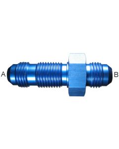 Aluminum Adapters (AN 832), Male JIC 37 deg Flare To Male JIC 37 deg Flare, Straight Bulkhead