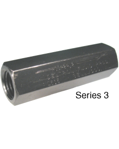PC Series Inline Pressure Compensated Flow Control Valve, Steel, 1/4-18 NPT Ports, 0.20 GPM Fixed Flow