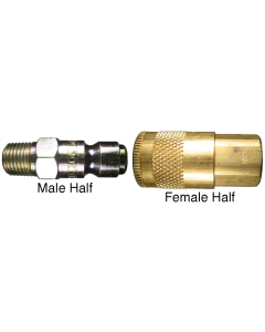 Air Chief Series Automotive Quick-Connect Fitting, Male Half, 3/8 Inch Coupling, 1/4 Male NPT