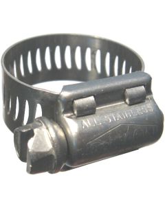 HSS Series Stainless Steel Worm Gear Clamp, 0.50 Inch Width, 0.81 To 1.75 Inch Diameter