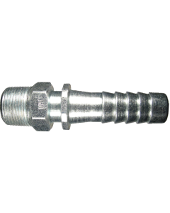 Steel Medium Shank Combination Nipple, 1.00 Inch ID Hose Barb To 1 Male NPT