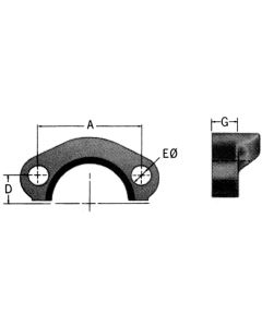 Code 61 Split Flange Kit, 2.38 (-24) Flange Head, Up to 3000.00 PSI
