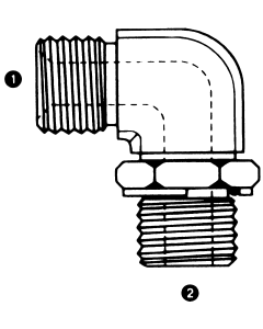 Steel Adapter, 1/2-14 Male BSPP (British Parallel) To 1/2-14 Adjustable Male BSPP (British Parallel), 90 deg Elbow