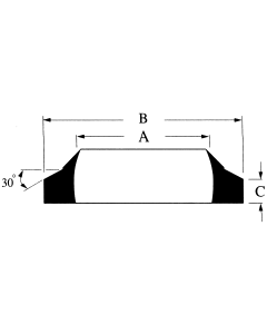 BT Style Urethane Wiper Ring, 1.50 Inch Rod Diameter, 1.88 Inch Wiper OD, 3/16 Inch Base Thickness