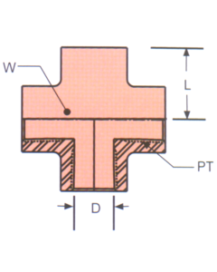 Stainless Steel Adapter, 1/2-14 Female NPT Cross