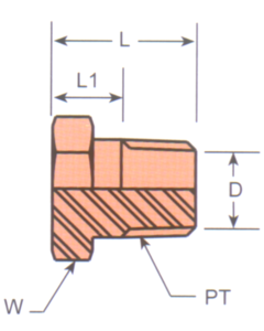 Stainless Steel Adapter, 1/8-27 Male NPT Plug