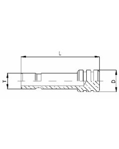 Brass Push Tube Fitting, Inch Tube OD Plug