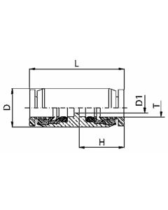 Brass Push Tube Fitting, 0.16 Inch Tube OD Union