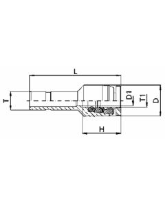 Brass Push Tube Fitting, Inch Tube OD Reducer