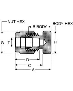 Stainless Steel Duolok Tube Fitting, 0.75 Inch Tube OD Cap