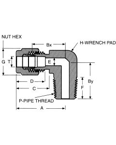 Stainless Steel Duolok Tube Fitting, 0.25 Inch Tube OD To 1/4-18 Male NPT, 90 deg Elbow
