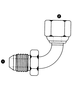 Steel Adapter, 7/16-20 Male JIC 37 deg Flare To 1/4-19 Female BSPP (British Parallel), 90 deg Bent Tube Elbow