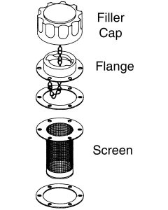 Filler-Breather, 3.94 in. Plastic basket, without pressurisation