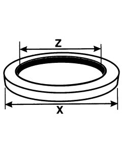 Self-Centering Metric Bonded Seal, M 16 Metric Size
