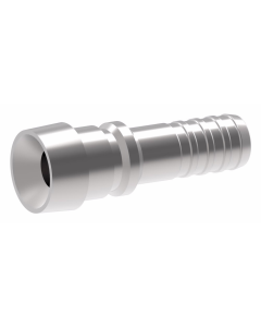 Monel 1 Wire Braid Reduced Bore Fitting, 37° Flare Nipple (socket not included), -8 Hose