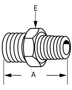 Brass Field Attachable 338 B Series Air Brake Adapters, Male Air Brake To Male NPT, Straight