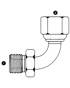 Steel Adapters, Male BSPP (British Parallel) To Female BSPP (British Parallel), 90 deg Bent Tube Elbow