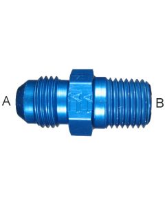 Aluminum Adapters, Male JIC 37 deg Flare To Male NPT, Straight