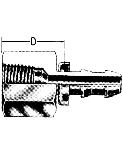 Brass Reusable Socketless Fittings, Female NPT, Straight