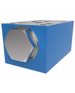 SystemStak Pilot-Operated Check Valve, NFPA-D03 Size, Single Pilot Check in A Piloted from B, 14.5 PSI Cracking Pressure, 3:1 Pilot Ratio