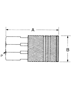1000/400/500 Series MIL-C-4109 Industrial Interchange Air Quick Disconnects, Female Half, Female NPT