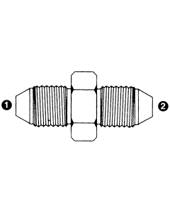 Steel Adapters, Male Komatsu To Male Komatsu, Straight