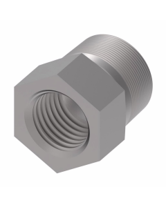 Blue Anodized Aluminum Adapter (AN 912), 3/8 Inch Male NPT To 1/4 Inch Female NPT, Bushing