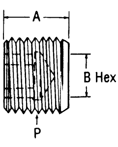 Steel Male NPT Countersunk Hex Plugs