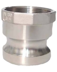Stainless Steel Cam & Groove Adapter, Male Half, 1 Inch Female NPT