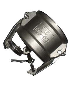 Stainless Steel Cam & Groove Adapter, 4 Inch Dust Cap